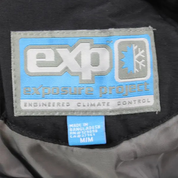 NWT Exposure Project Men's Insulated Bib Pants Black Medium
