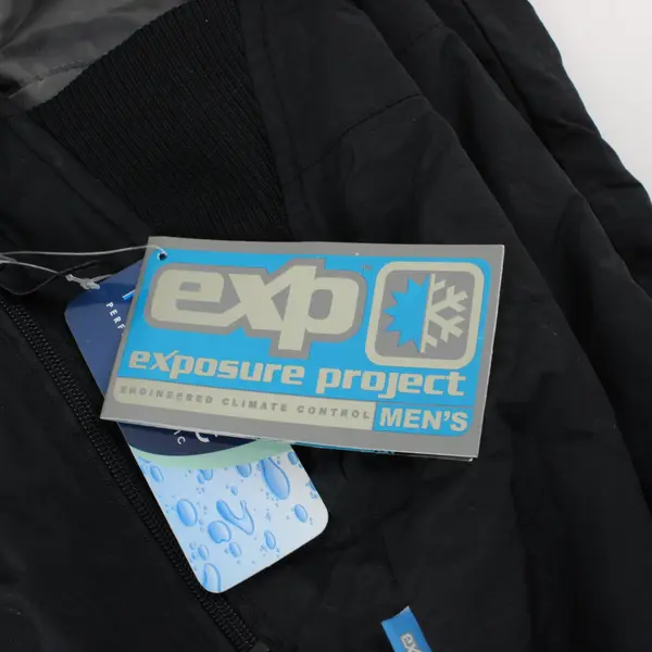 NWT Exposure Project Men's Insulated Bib Pants Black Medium