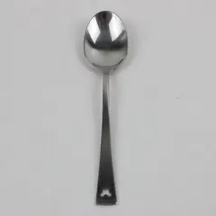 Abert's Silverware Mickey Pattern 18/10 Stainless Pierced Teaspoon 5.25"