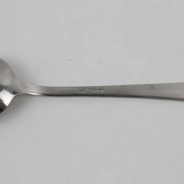 Abert's Silverware Mickey Pattern 18/10 Stainless Pierced Teaspoon 5.25"