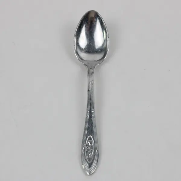 Aluminum Souvenir Tiny Spoon Standing Bear Handle Design 3.25" Good