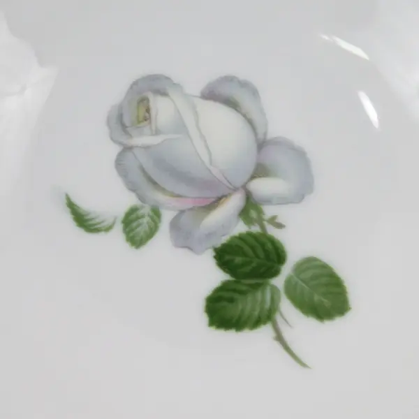 Set of 4 Haviland Bavaria White Rose Fruit Bowls  5"
