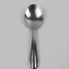 National Stainless NST23 Pattern 18/8 Stainless Steel Short 4.25" Spoon Good 