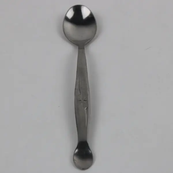 Walco Tippy Taster Vintage 2-Sided Stainless Steel Baby Spoon Starburst