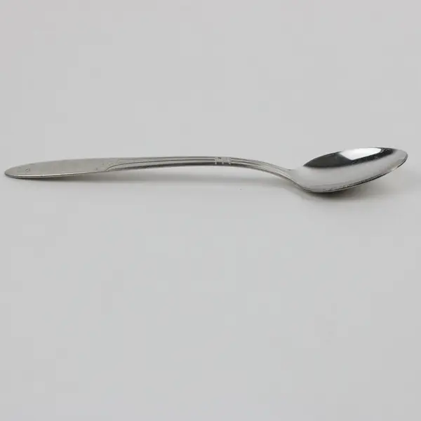 Vintage Sanitoy Stainless Steel 6" Teaspoon Engraved Handle Pattern Rare HTF