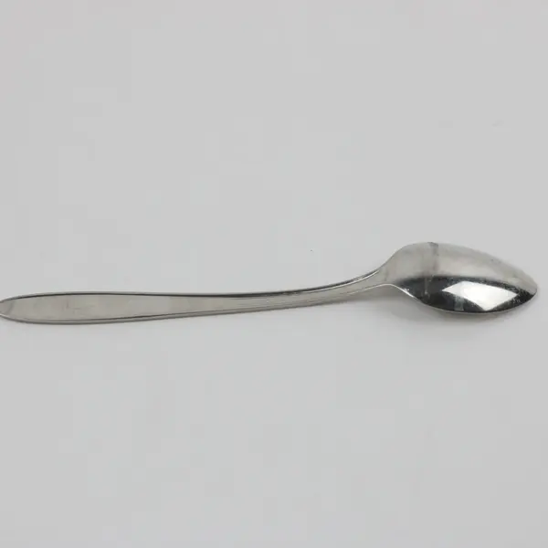 Vintage Sanitoy Stainless Steel 6" Teaspoon Engraved Handle Pattern Rare HTF