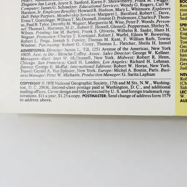 National Geographic Mag January 1979 Features Sri Lanka Missing Sound Sheet 