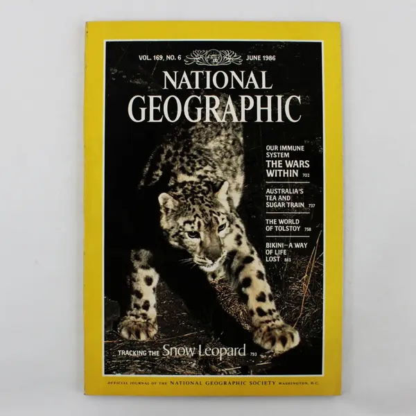 National Geographic Magazine June 1986 Tracking the Snow Leopard Bikini Island