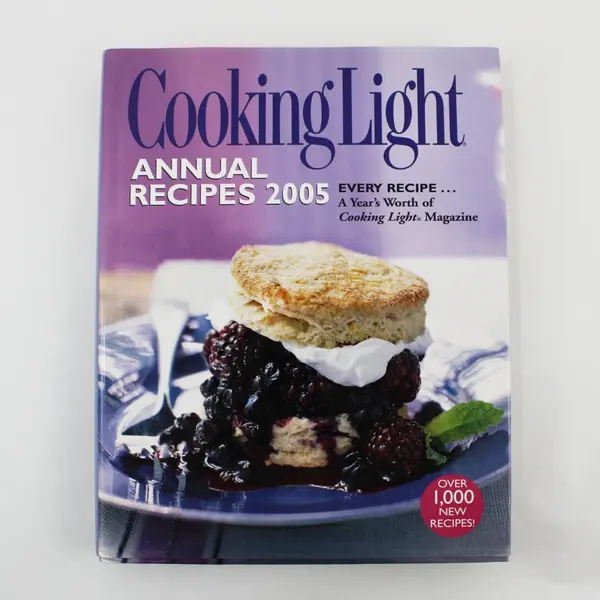Cooking Light Annual Recipes 2005 Hardcover Dust Jacket Over 1,000 Recipes