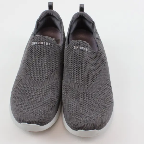 Skechers Women's Gray Stretch Slip-On Walking Shoes Size 9