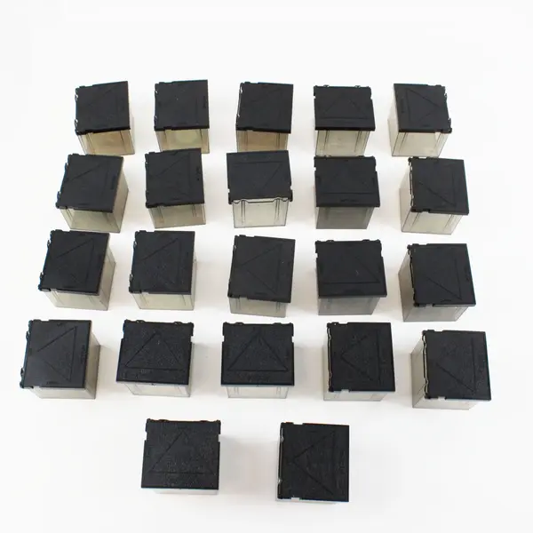 Lot of 22 Bell & Howell Black Slide Storage Cubes for Photographic Slides