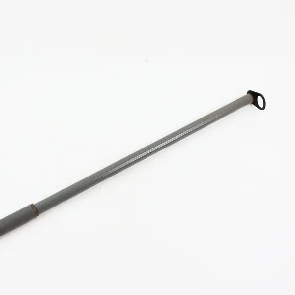 Grey Adjustable Telescopic Curtain Rod 30 in Looped Ends