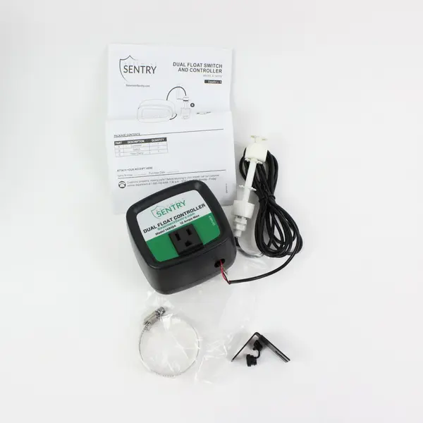 Basement Sentry 148104 Dual Float Switch 12 Amp Controller Untested Wire Damage