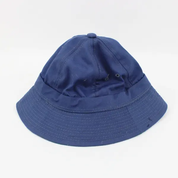 Navy Blue Bucket Hat Women's Medium Cotton Blend Vintage