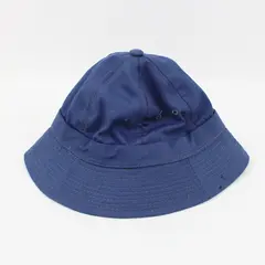 Navy Blue Bucket Hat Women's Medium Cotton Blend Vintage