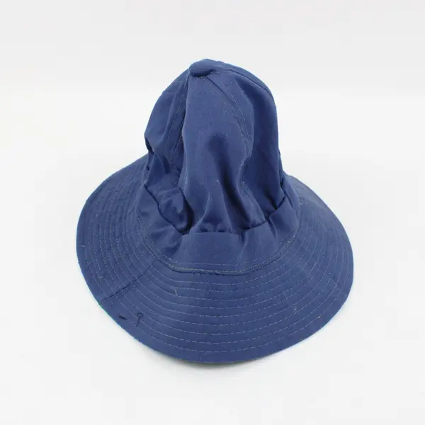 Navy Blue Bucket Hat Women's Medium Cotton Blend Vintage