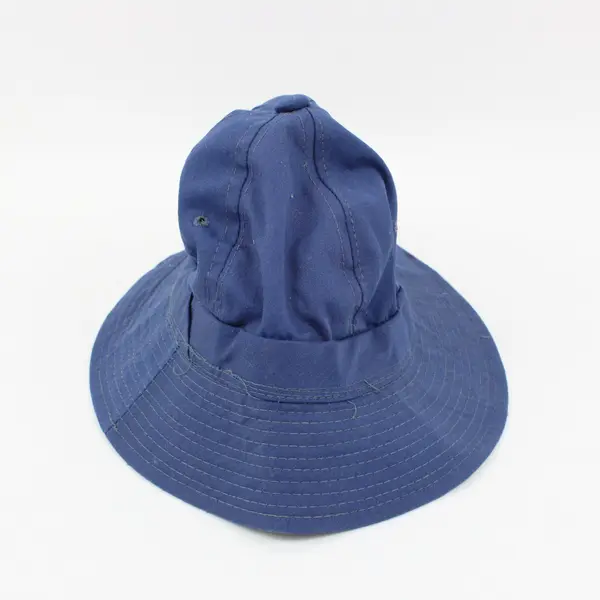 Navy Blue Bucket Hat Women's Medium Cotton Blend Vintage