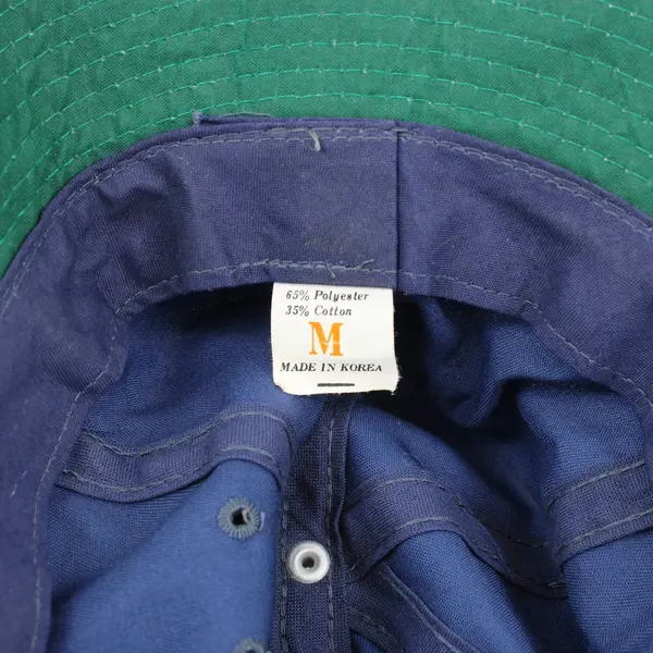 Navy Blue Bucket Hat Women's Medium Cotton Blend Vintage