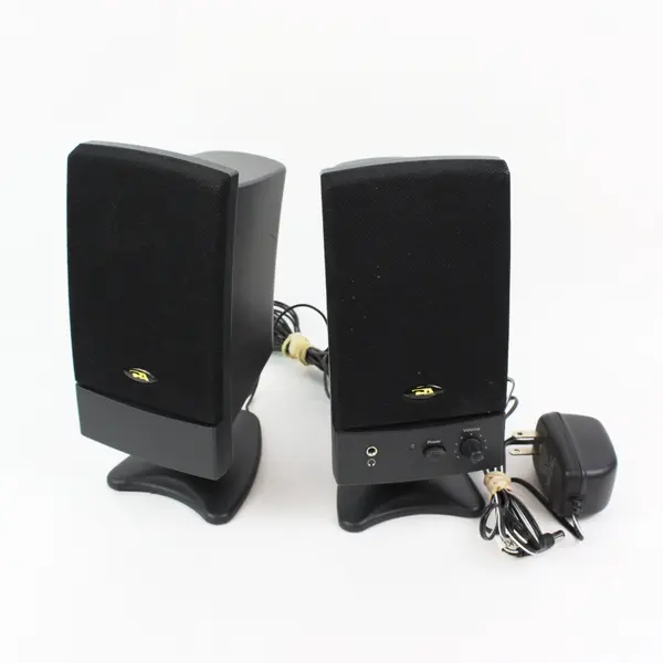 Cyber Acoustics CA-2022R Wired Multimedia Desktop Speakers Black Pair