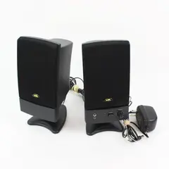 Cyber Acoustics CA-2022R Wired Multimedia Desktop Speakers Black Pair