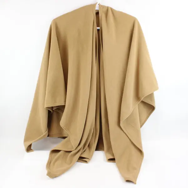 Croft & Barrow Women's Tan Fleece Shawl Wrap One Size