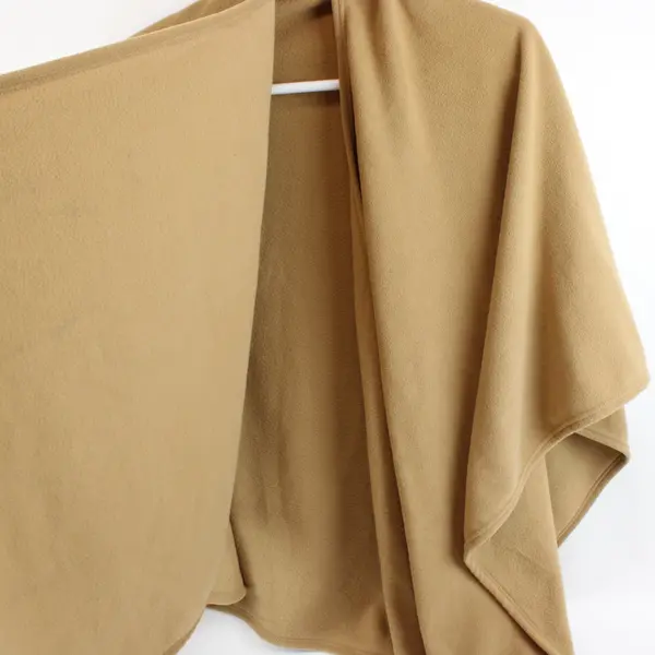 Croft & Barrow Women's Tan Fleece Shawl Wrap One Size