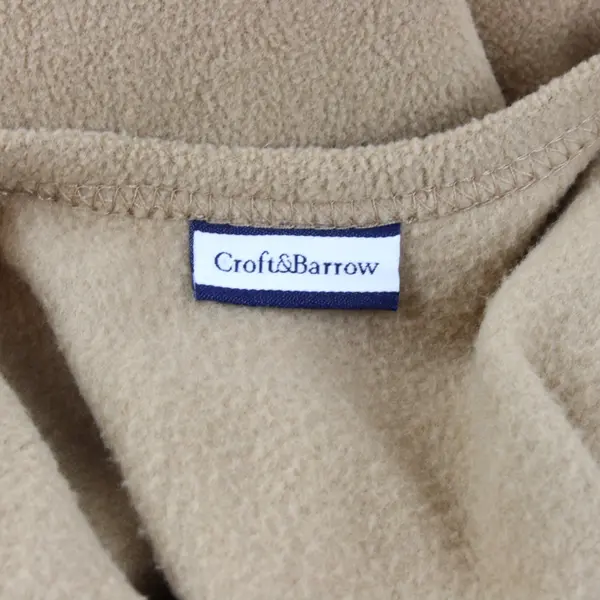 Croft & Barrow Women's Tan Fleece Shawl Wrap One Size