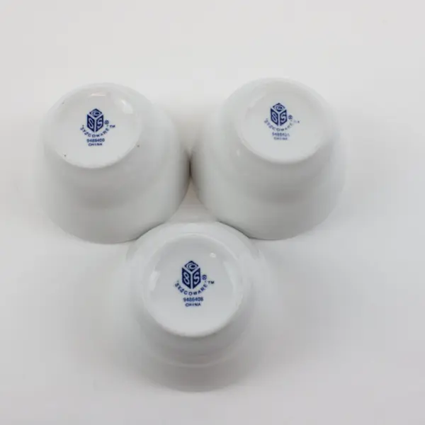 Lot of 3 Syscoware Small White Bowls 4 Inch Kitchen Serveware