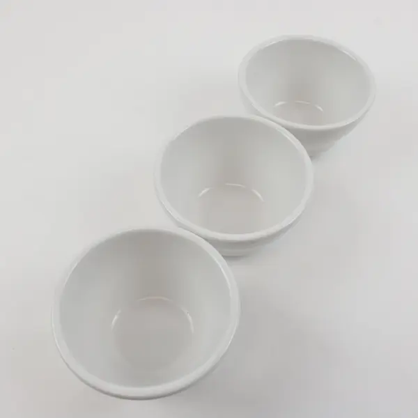 Lot of 3 Syscoware Small White Bowls 4 Inch Kitchen Serveware