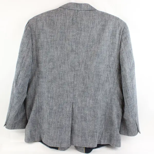 Haggar Imperial Men's Suit Jacket Gray Blue Tweed-Style Size 50
