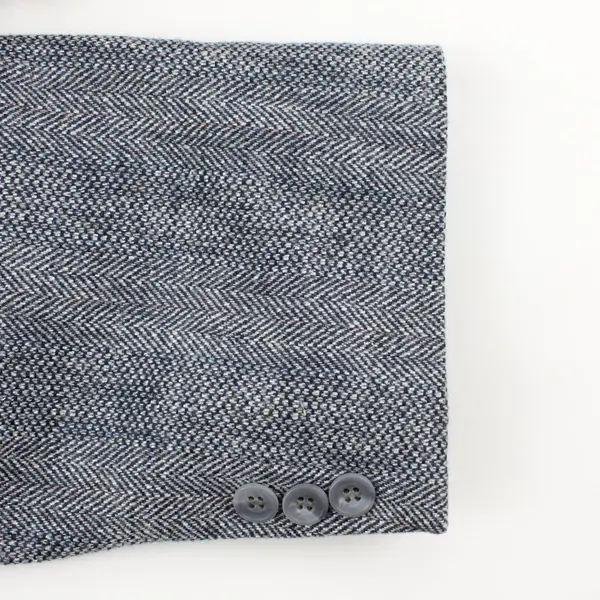 Haggar Imperial Men's Suit Jacket Gray Blue Tweed-Style Size 50