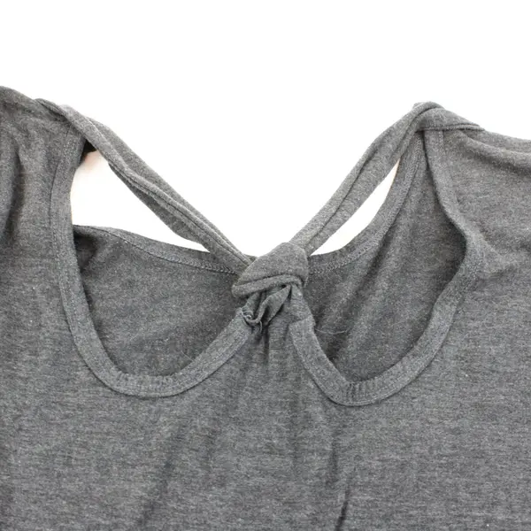 Yak & Yeti Women's Gray Inspirational Graphic Tank Top Medium
