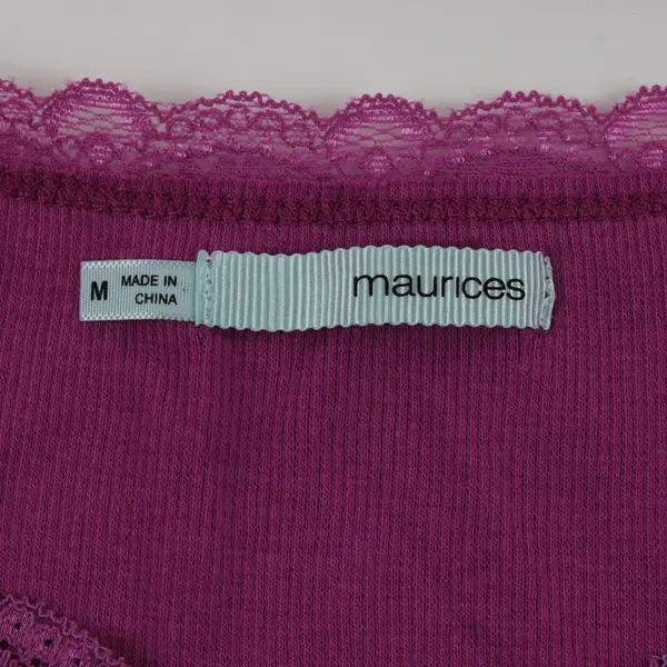 Maurices Women's Medium Fuchsia Lace Camisole Top