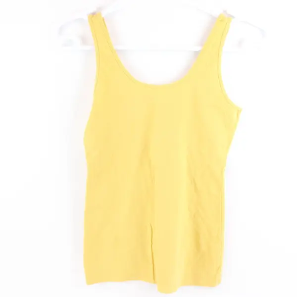 Maurices Women's Medium Mustard Yellow Cotton Blend Sleeveless Tank CA#56910