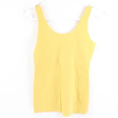 Maurices Women's Medium Mustard Yellow Cotton Blend Sleeveless Tank CA#56910