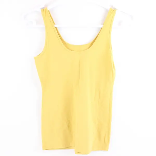 Maurices Women's Medium Mustard Yellow Cotton Blend Sleeveless Tank CA#56910