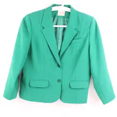 Fashion Star Women's Emerald Green Blazer Size 16