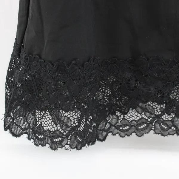 Maurices Women's Black Lace-Trim Nylon Camisole Size Medium