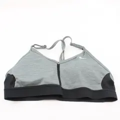 Nike Women's Medium Gray Black Sports Bra Activewear