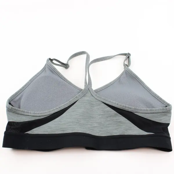 Nike Women's Medium Gray Black Sports Bra Activewear
