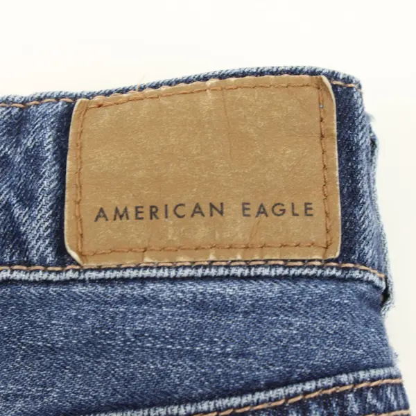 American Eagle Women's Cutoff Denim Shorts Distressed Med Wash 8 AEM120605J9A