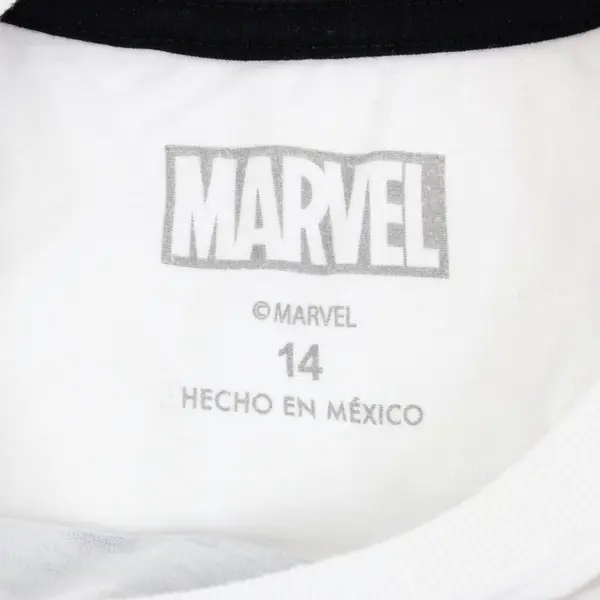 Marvel Spider-Man Boys White Graphic T-Shirt Size 14