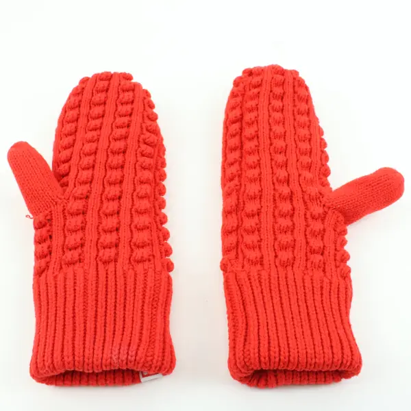 LEGO Red Knit Mittens One Size Winter Gloves