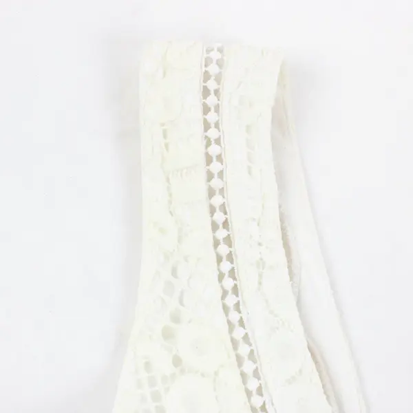 City Triangles Women's Off-White Lace Sleeveless Mini Dress Size 15