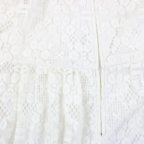 City Triangles Women's Off-White Lace Sleeveless Mini Dress Size 15