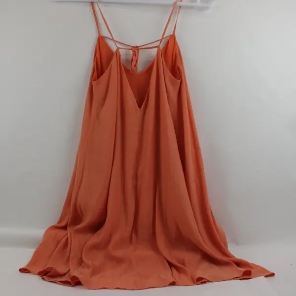 Forever 21 Women's Small Coral Orange Sleeveless Long Flowy Dress