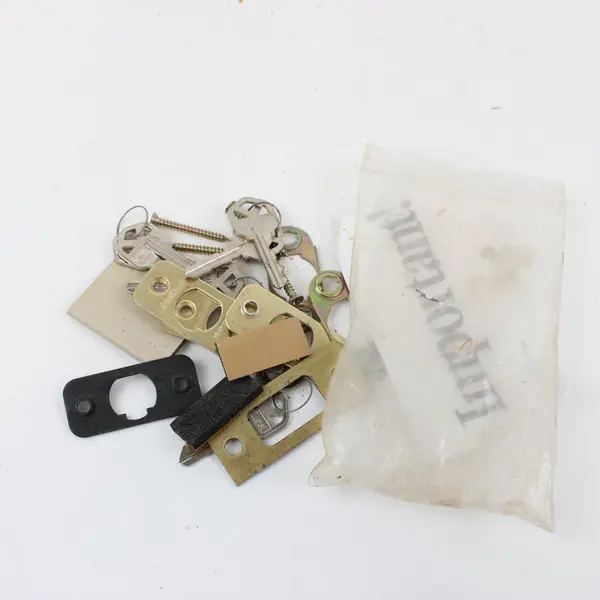Lot of 3 Unbranded Brass Tone Entry Door Knob Locksets Parts Kwikset Key