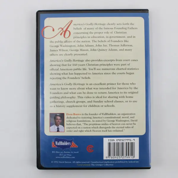 America's Godly Heritage DVD 1992, by David Barton 