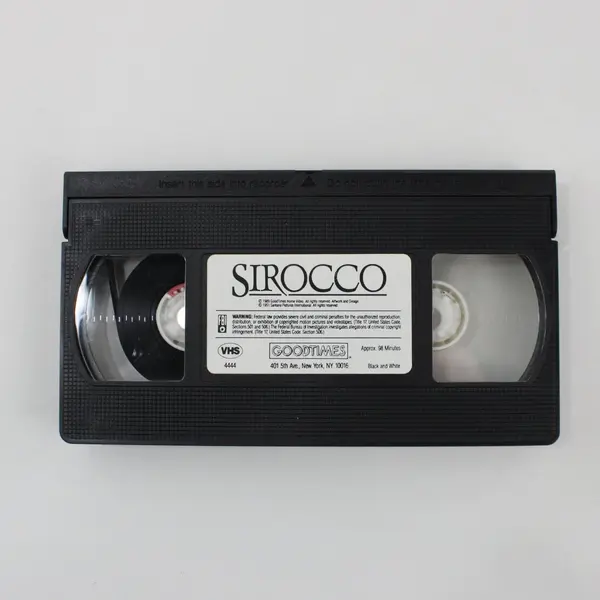 GoodTimes Home Video Sirocco VHS 1989 #4444 Humphrey Bogart Lee J. Cobb B&W