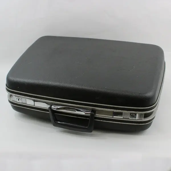 Samsonite Silhouette Charcoal Gray Hard Case Suitcase 20x15x7 FLAWED
